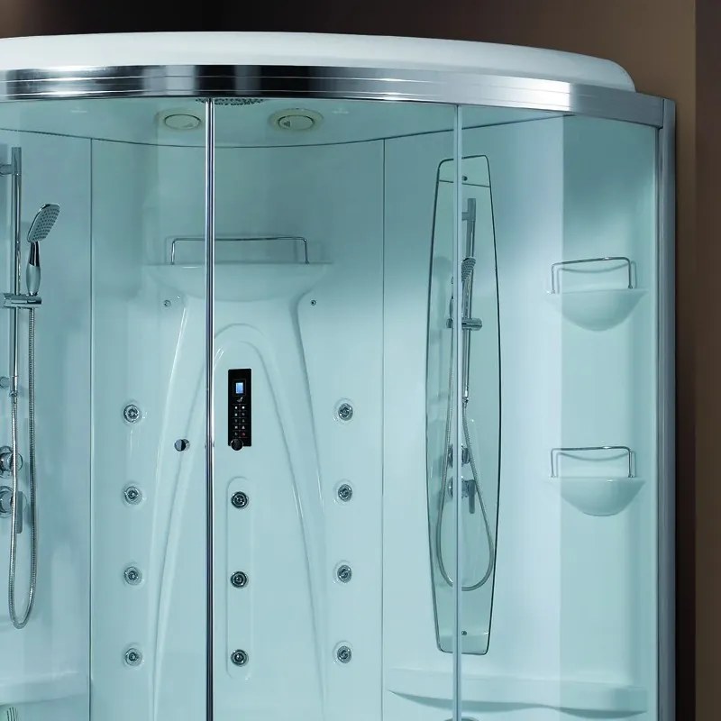 Kamalu - Vasca idromassaggio con box doccia 150x150cm | K-PL500