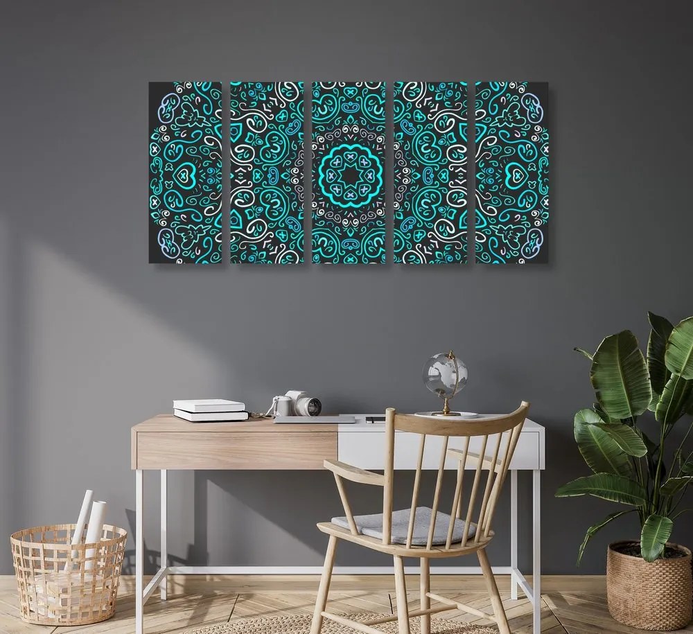 Quadri 5 pezzi – Mandala dell'amore