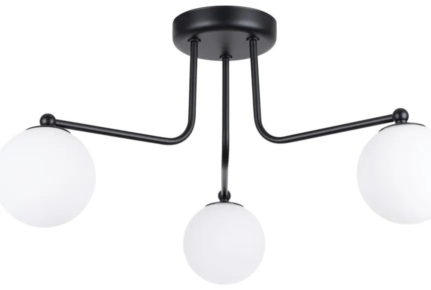 Plafoniera bianca e nera Beam – Sollux