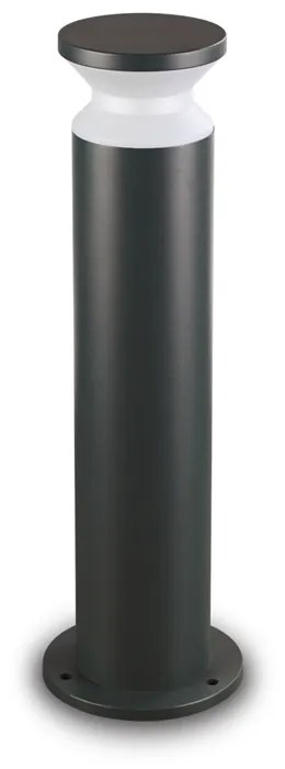 Piantana Moderna Torre Alluminio Nero 1 Luce E27 H60Cm