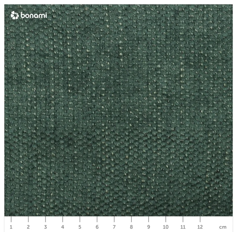 Divano verde allungabile e con contenitore rivestito in ciniglia 251 cm Fuji – Bobochic Paris