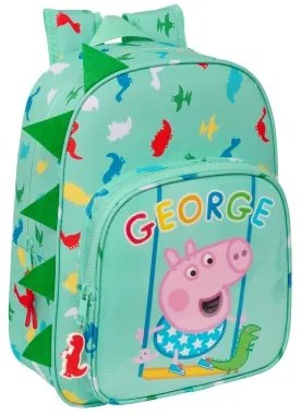 Zaino Scuola Peppa Pig George Menta 26 x 34 x 11 cm