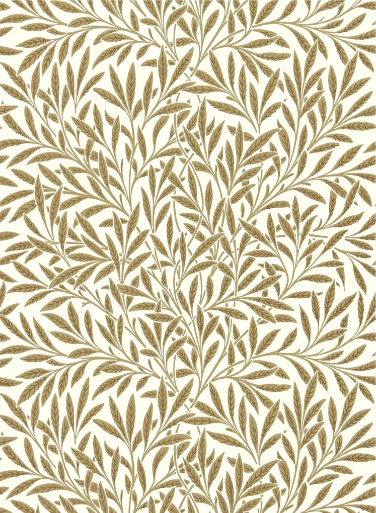 Morris & Co Carta da parati Willow - Cream/ Brown
