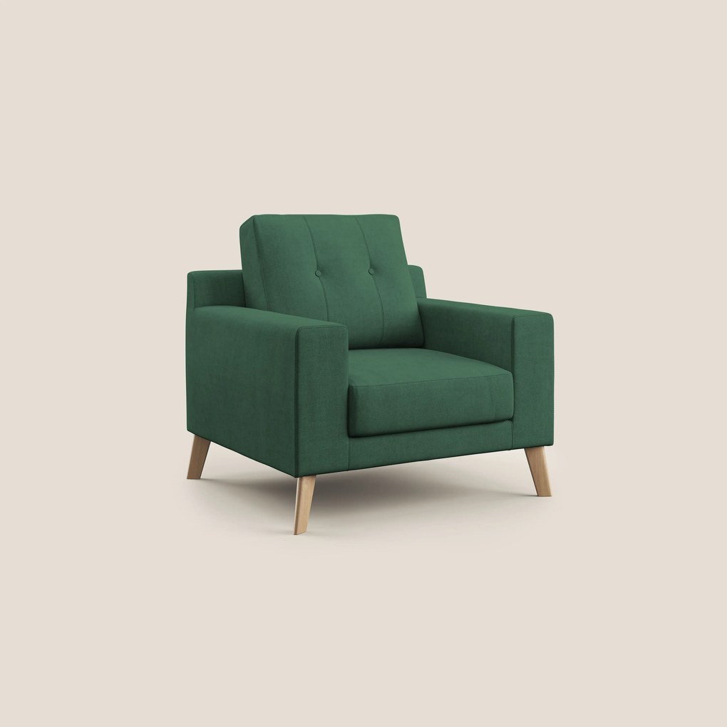 Danish poltroncina in tessuto morbido impermeabile T02 verde