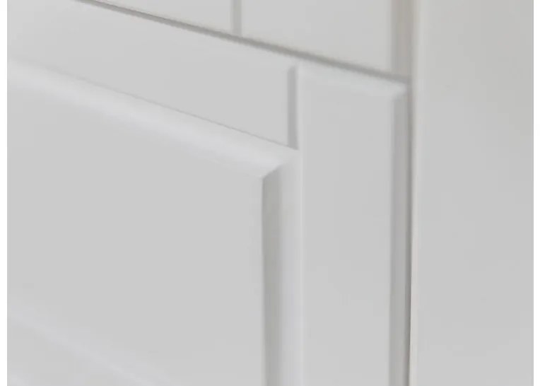 Vetrina legno massello pino due ante bianca naturale shabby