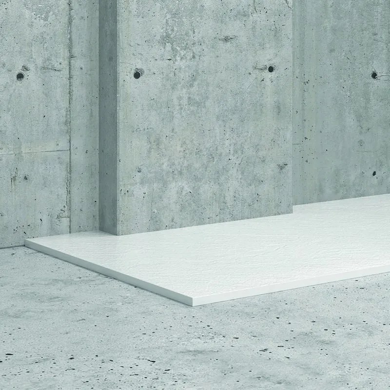 Kamalu - piatto doccia pietra 140x90 colore bianco