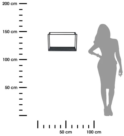 Mensola a muro LOFT 30x50 cm