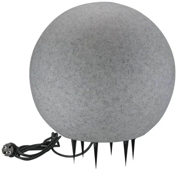 Lampada da esterno ARGENTO 1xE27/15W/230V diametro 50 cm IP65 grigio