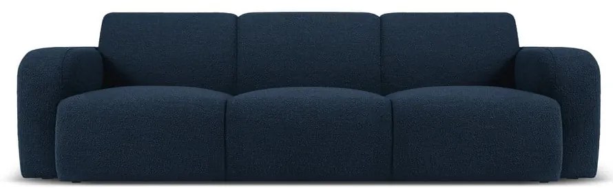 Divano bouclé blu scuro 235 cm Molino - Micadoni Home