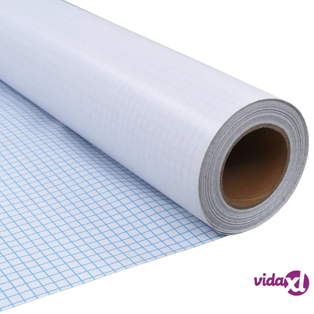 vidaXL Pellicola Finestra Sabbiata Adesiva Bianco Latte 0,9x5m