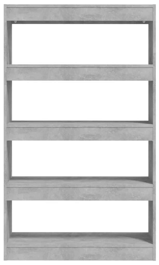 Libreria/Divisorio Grigio Cemento 80x30x135 cm in Truciolato