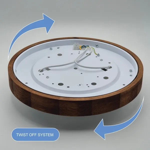 Brilagi - Lampada LED da soffitto CARVALHO SLIM 2xE27/60W/230V ciliegio 37 cm