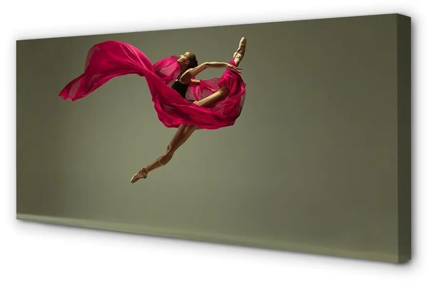 Quadro su tela Materiale rosa della donna 100x50 cm