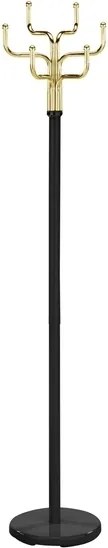 Appendiabiti Cosmic in metallo nero e oro – Ø30x176 cm