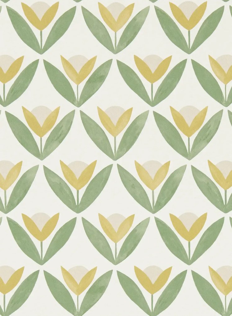 Scion Carta da parati Tulip Trellis - Honey