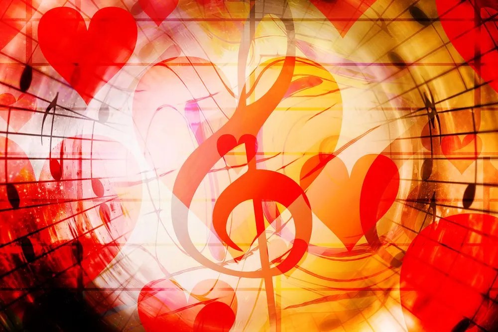 Quadro su tela – Amore per la musica