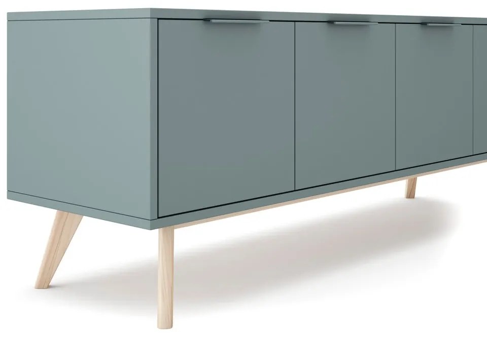 Mobile TV verde-grigio 140x53 cm Pisco - Marckeric