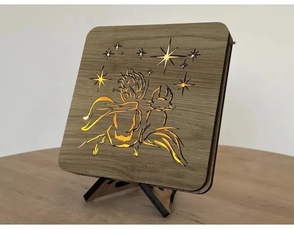 Li-Go 5788/DUB2 - Lampada decorativa da tavolo LED/12W/230V 19x19 cm rovere/Il Piccolo Principe