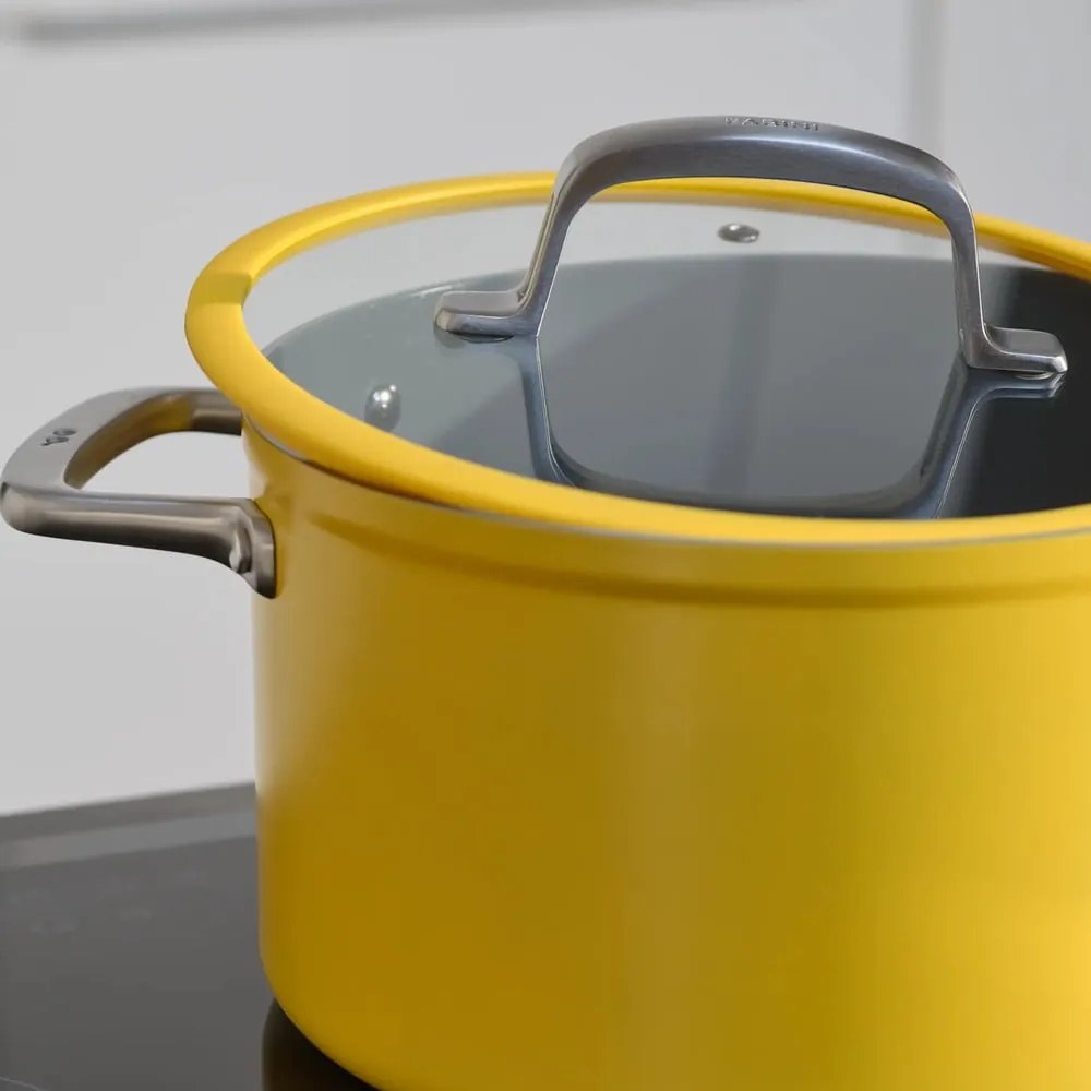 Pentola con coperchio incluso/con superficie in ceramica adatta all'induzione 5,5 l Meda 3.0 – FABINI