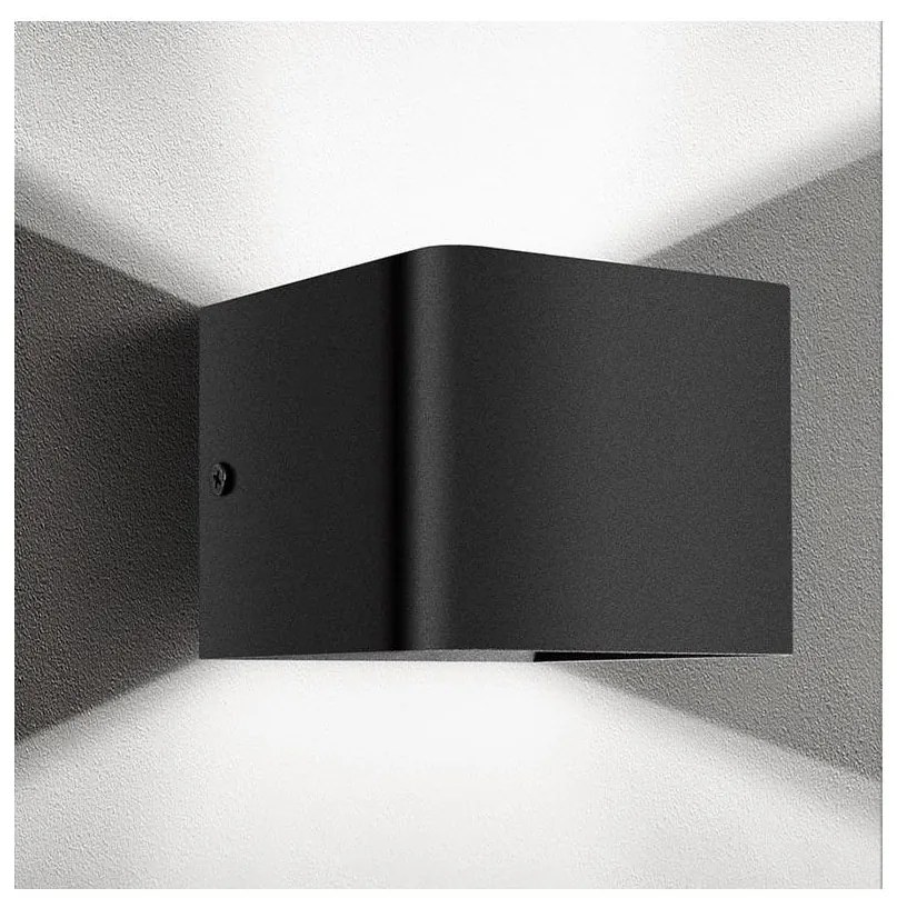 Aigostar - Applique a LED LED/5,5W/230V 10x10 cm nero