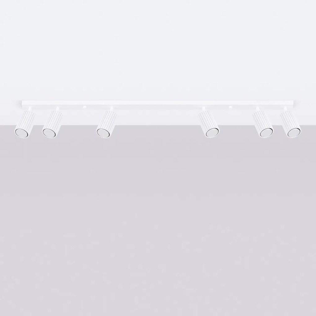 Applique da soffitto KARBON 6L in Alluminio 6xGU10