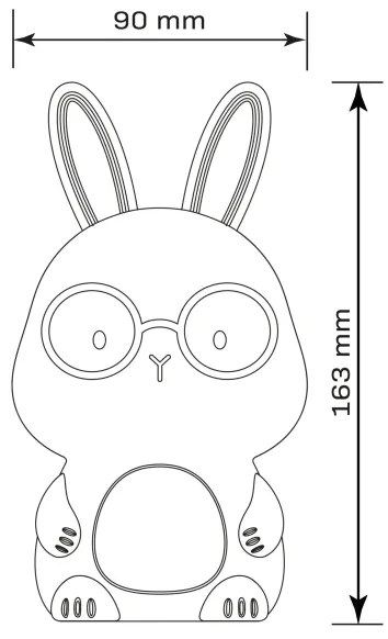 Lampada a LED RGBW Dimmerabile per bambini FLORKA LED/1W/5V USB 1200 mAh rosa