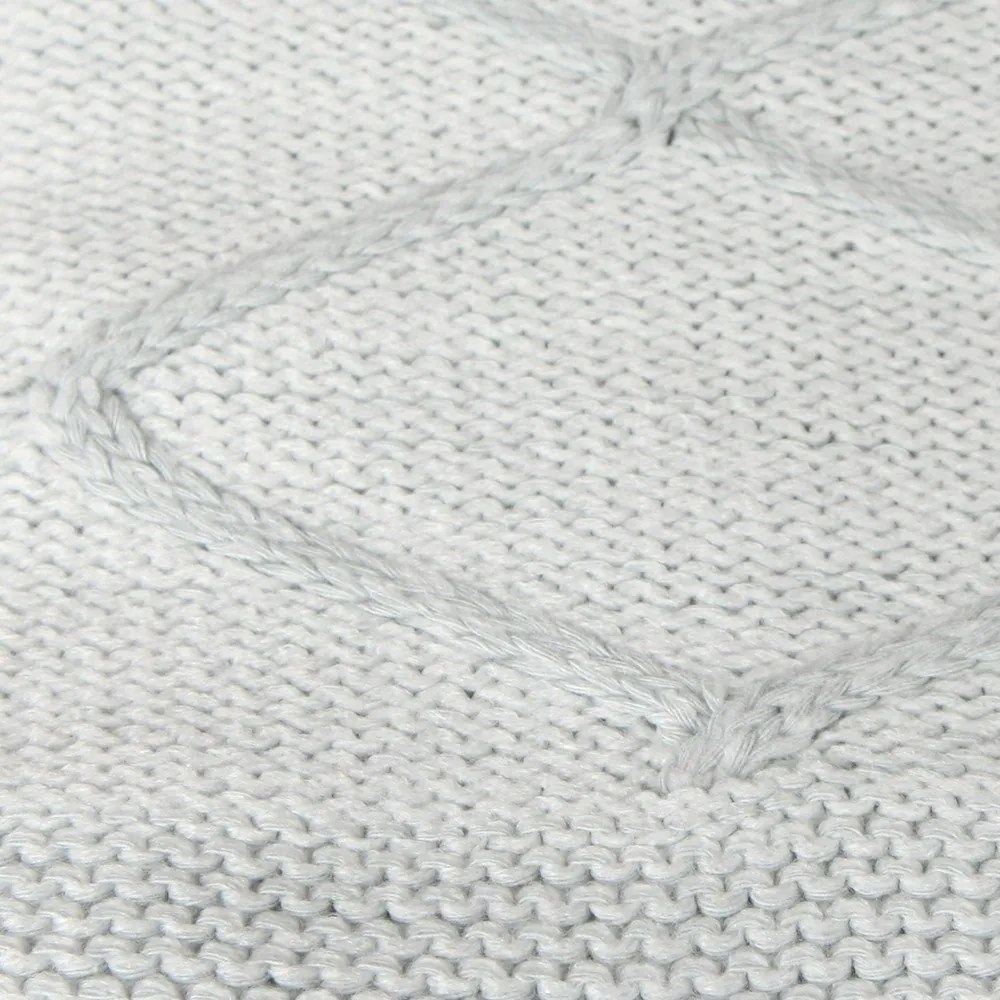 Coperta azzurra in cotone Baby Baby, 90 x 90 cm - Homemania Decor