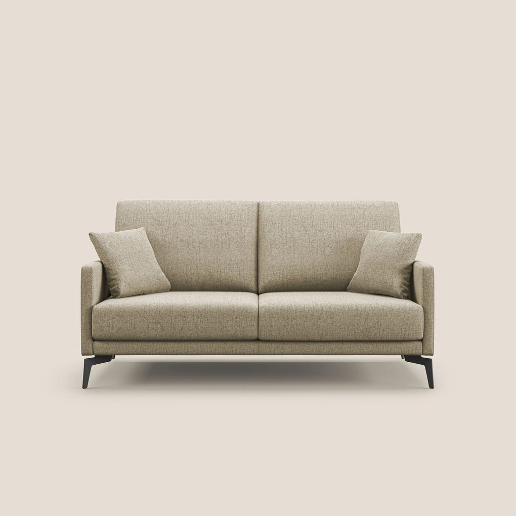 Saturno divano moderno in tessuto morbido impermeabile T03 beige