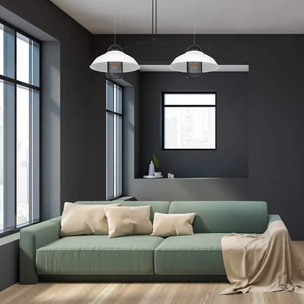 Lampadario a sospensione con filo BJORN 2xE27/60W/230V