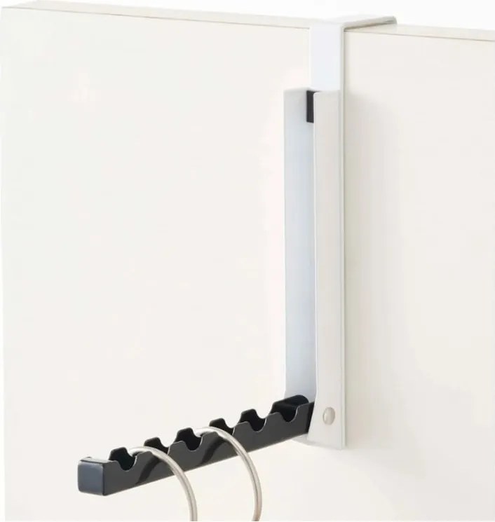 Gancio per porta in bianco e nero Mito - YAMAZAKI