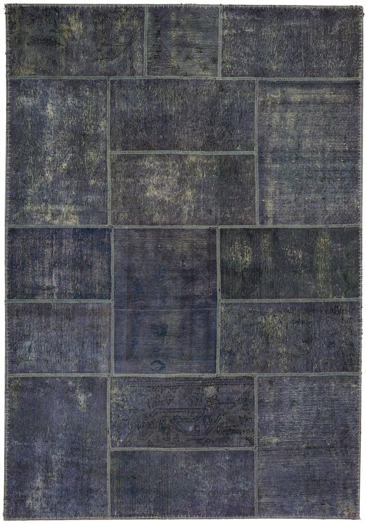 Patchwork Tappeto orientale 240 x 170 Verde (Pakistan) Annodato A Mano