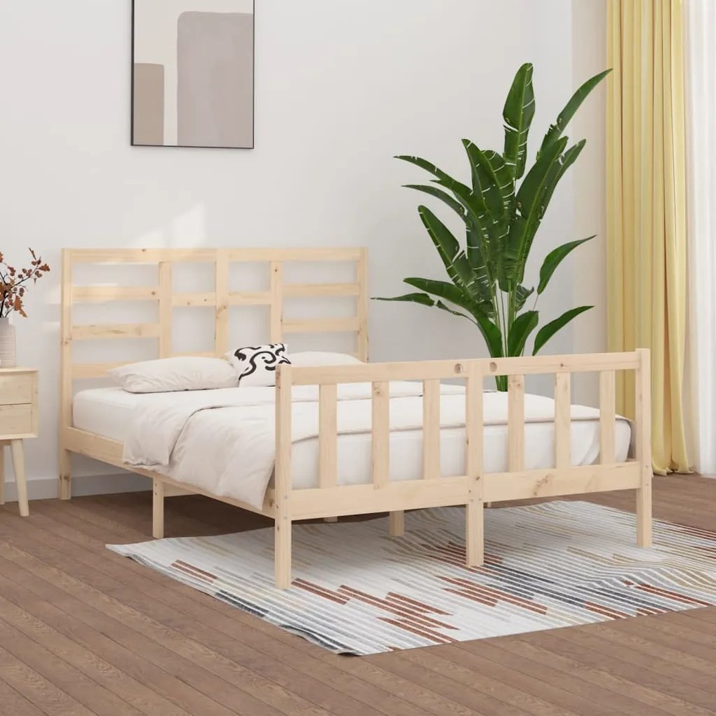 Giroletto Senza Materasso 160x200 Cm İn Legno Massello Di Pino /
