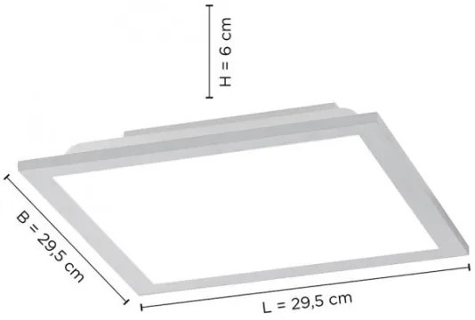 Leuchten Direkt 14754-21- LED Plafoniera dimmerabile FLAT LED/20W/230V + tc