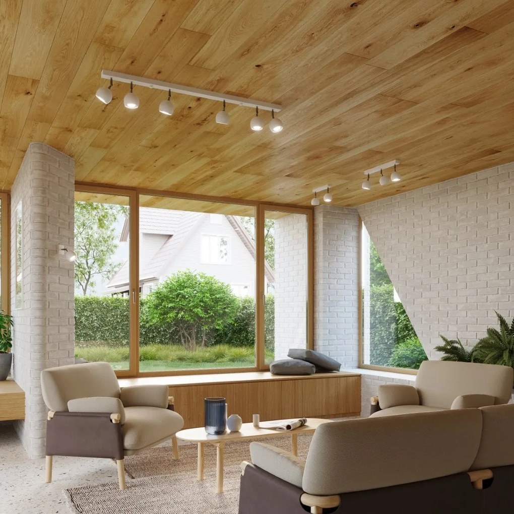 Lampada da soffitto 4xGU10 OCULARE 4L Orientabile in Acciaio