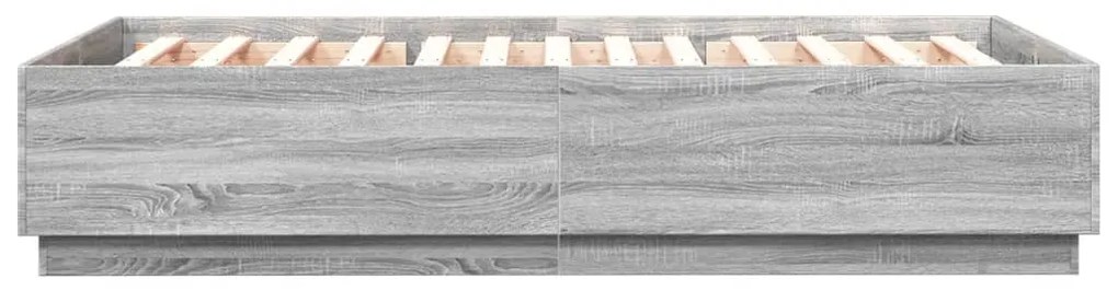 Giroletto luci led grigio sonoma 150x200 cm legno multistrato