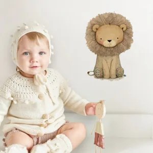 Adesivo da parete per bambini - Leone | Inspio
