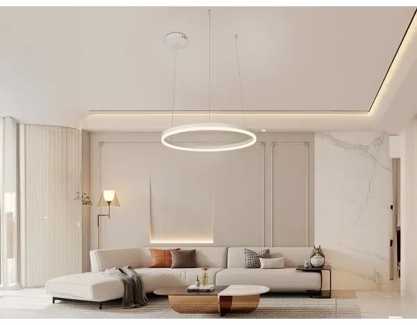 Lampadario a sospensione con filo LED dimmerabile LED/42W/230V 3000-6500K + telecomando