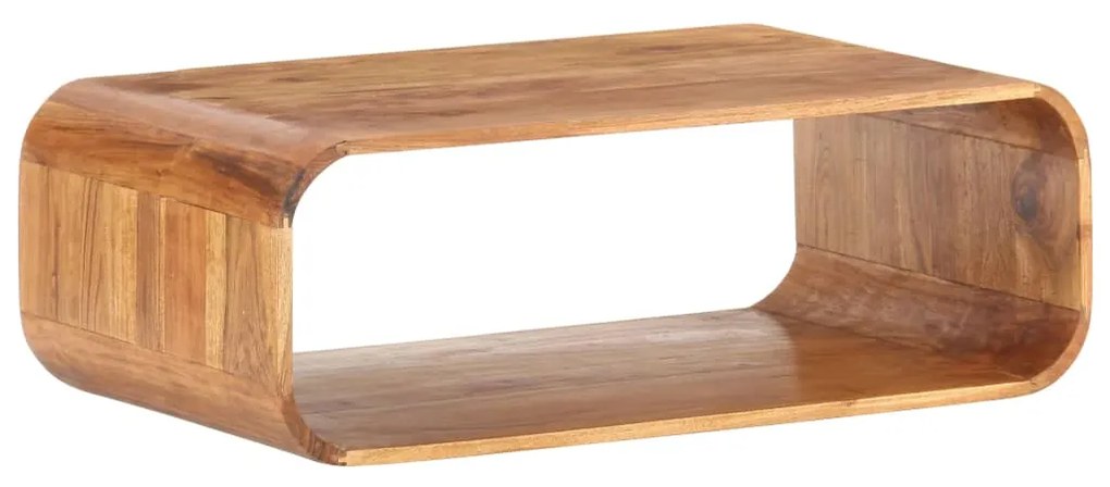 Tavolino Da Salotto 90x50x30 Cm İn Legno Massello Dacacia /