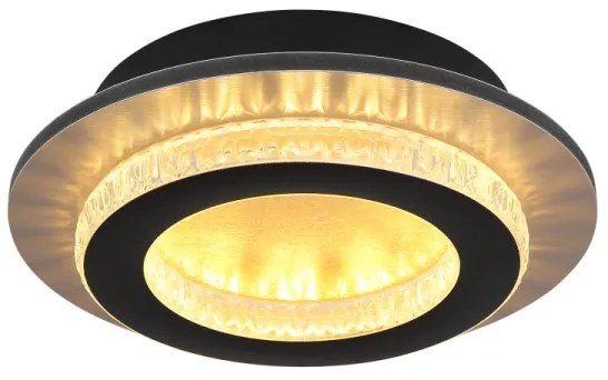 Globo 48042-12G - Plafoniera LED JAYDEN LED/12W/230V Ø 20 cm nero