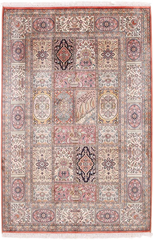 Cashmere Silk Tappeto orientale 190x130 (Indian) Annodato A Mano