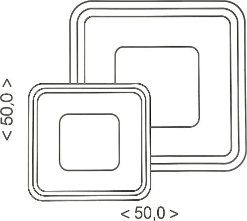 Brilagi - Plafoniera dimmerabile TANDORA LED/49W/230V 3000-6000K + telecomando