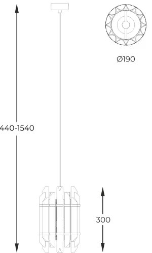 Zuma Line P0556-01D-V7V7 - Lampadario a sospensione con filo ALEXANDRIA 1xE14/40W/230V oro