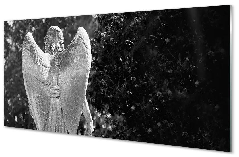 Quadro di vetro Ali d'angelo di un albero 100x50 cm