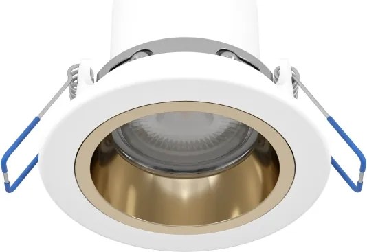 Eglo 902299-LED RGBW Plafoniera dimmerabile per controsoffitto con vetro fumé YEBRA-Z LED/4,8W/230V IP44 bianco/oro