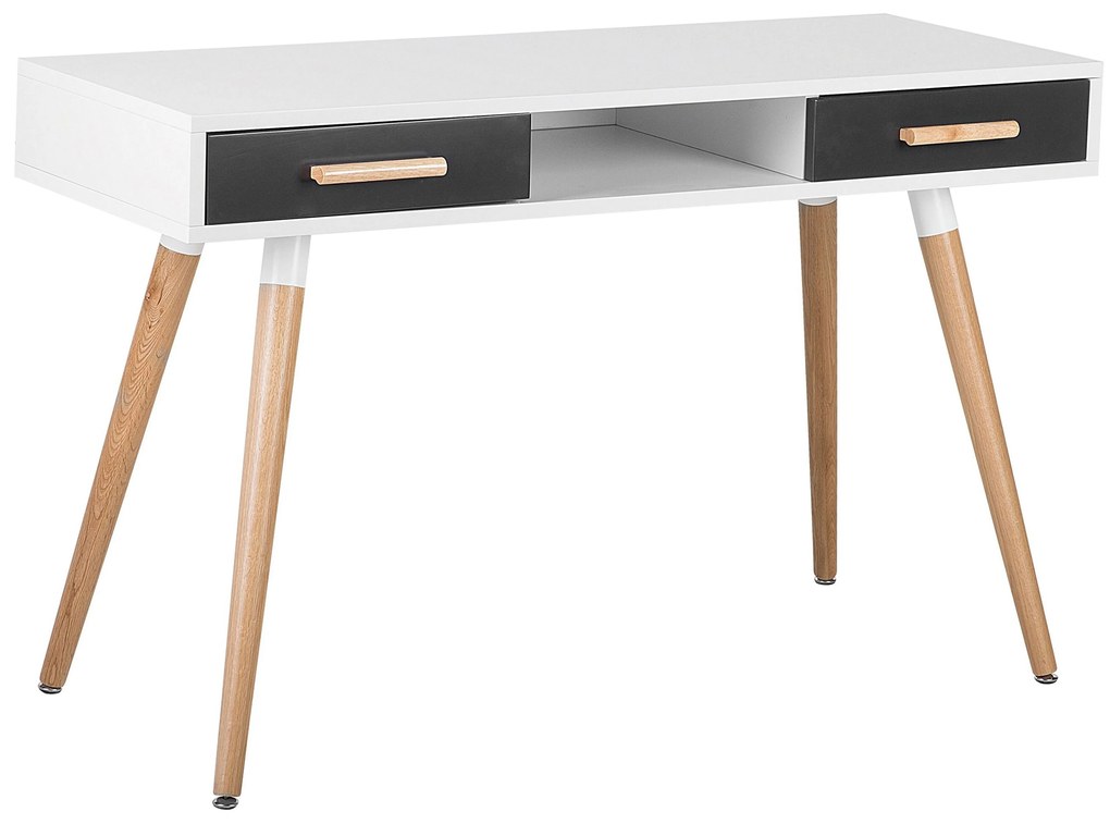 Set di mobili da ufficio bianco e grigio scuro ESCALANTE/FRISCO Beliani