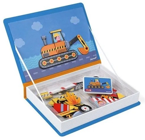 Janod - MAGNETIBOOK Gioco magnetico interattivo - Mezzi di trasporto