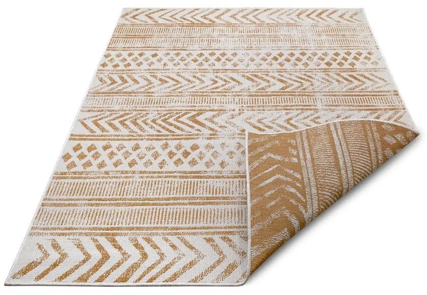 Tappeto per esterni ocra-giallo-bianco 120x170 cm Biri - NORTHRUGS