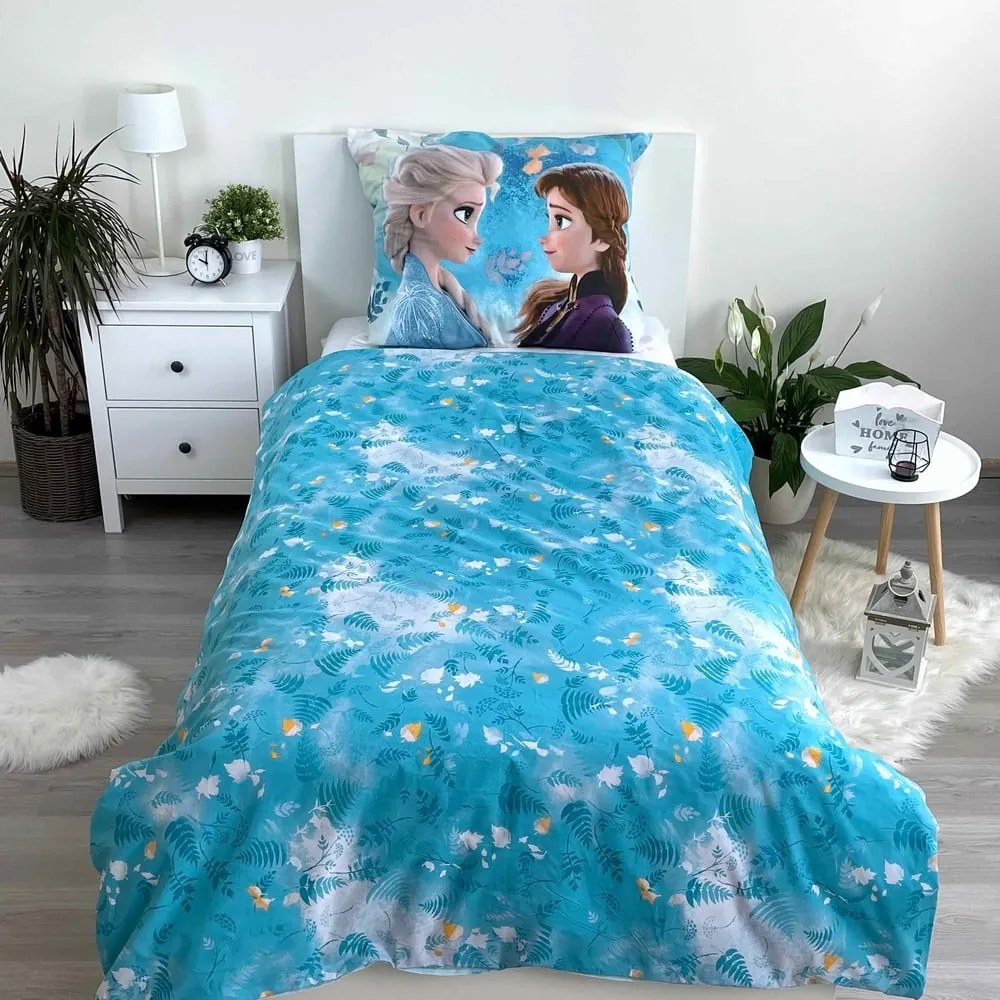 Biancheria da letto per bambini in cotone per letto singolo 140x200 cm Frozen - Jerry Fabrics