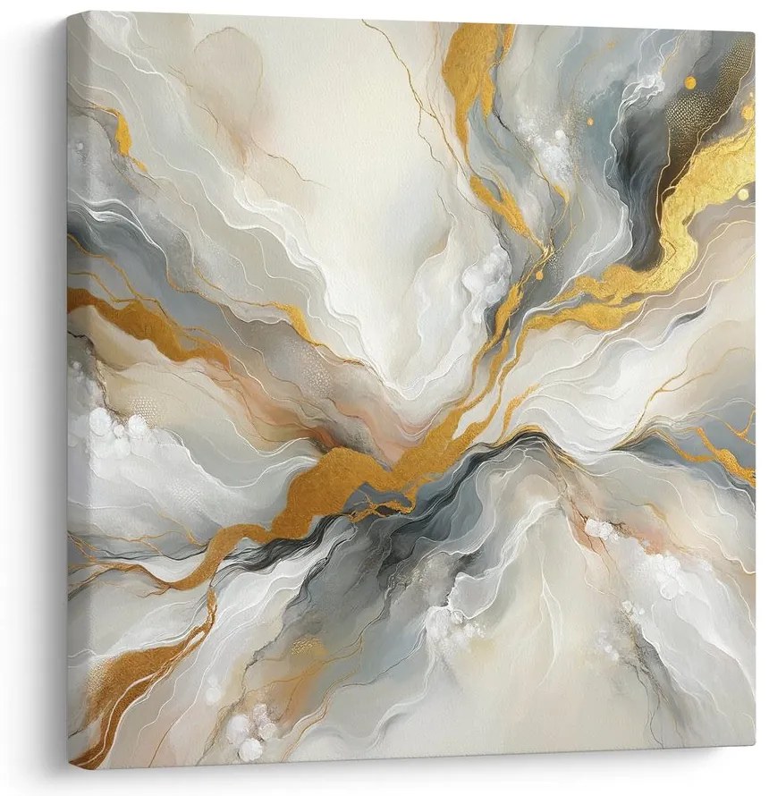 Quadro su tela – Esplosione dorata