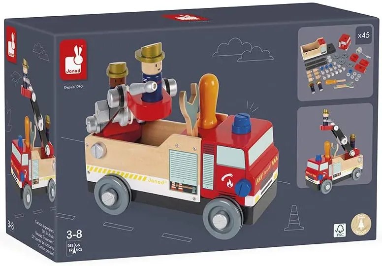 Camion dei pompieri - Brico'kids - 45 pezzi